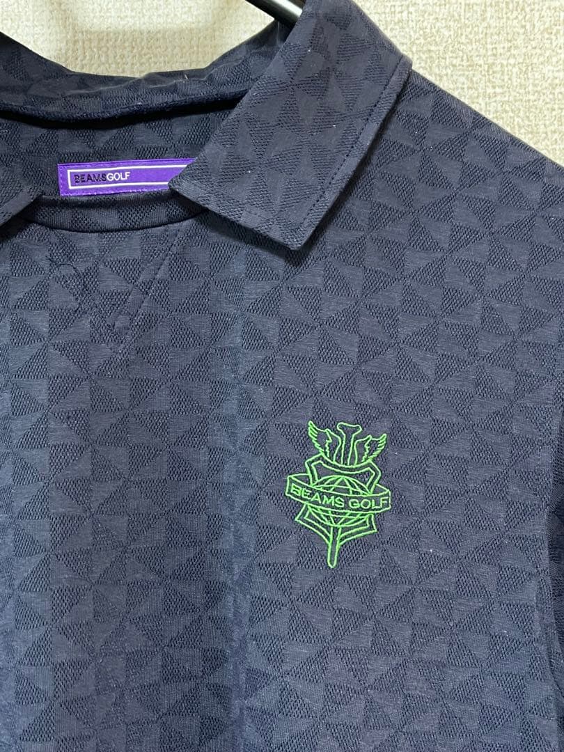 beams golfパープルレーベル　ポロシャツネイビー　超美品