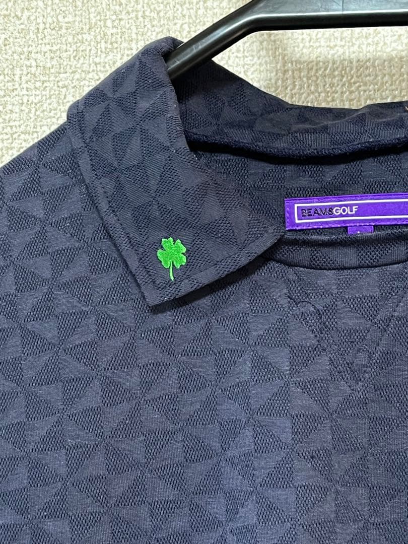 beams golfパープルレーベル　ポロシャツネイビー　超美品