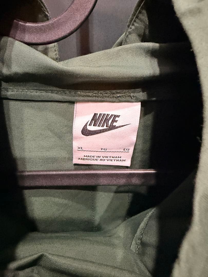 Nike ハーフジップ ウィンドブレーカー XL オリーブグリーン