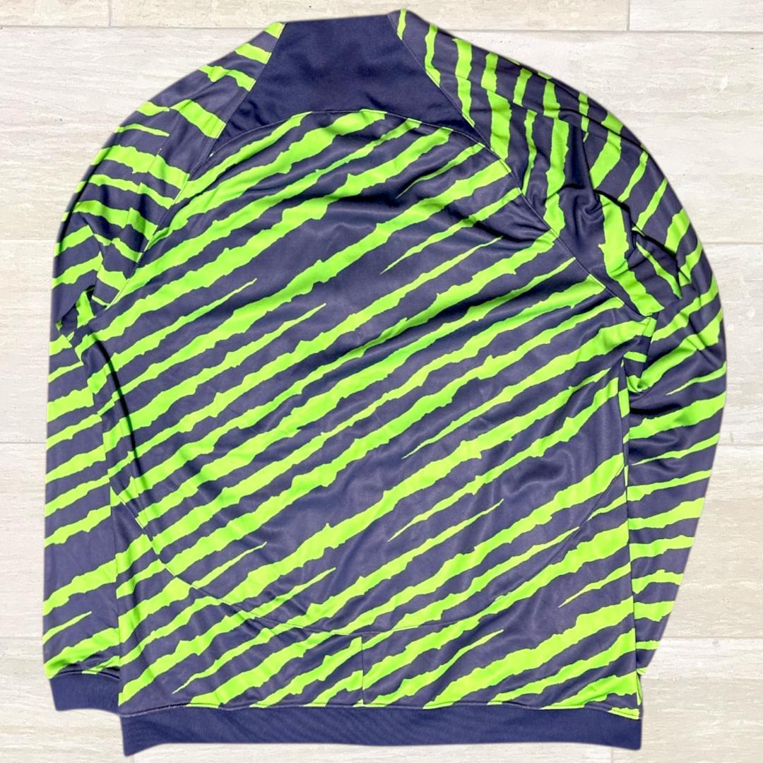 【極美品】ナイキ ブラジル代表 スリムフィットジャケット ポリ 青 緑 XL