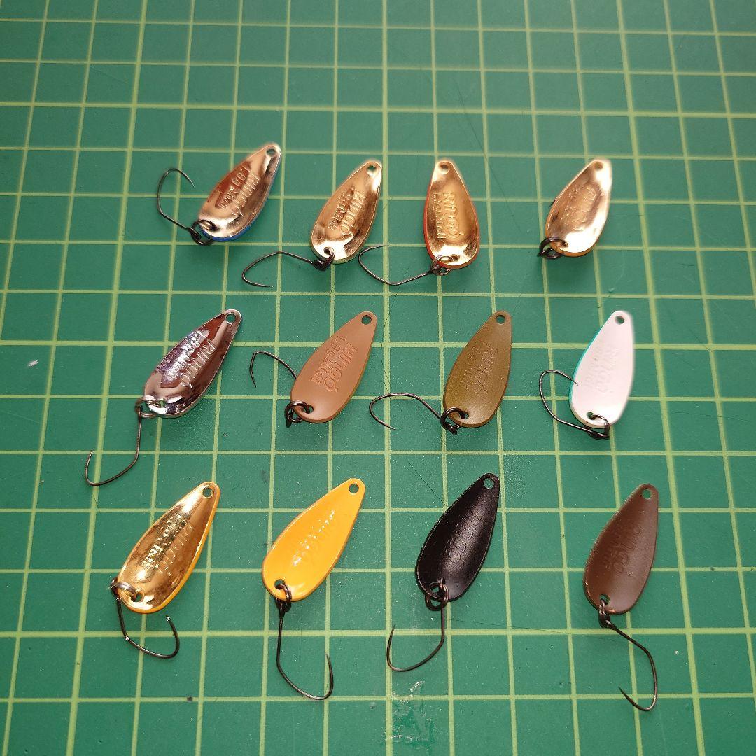 【値下げ】リンゴミディ　1.8g 　33枚　スプーン　管理釣り場　ルアー　ヤリエ