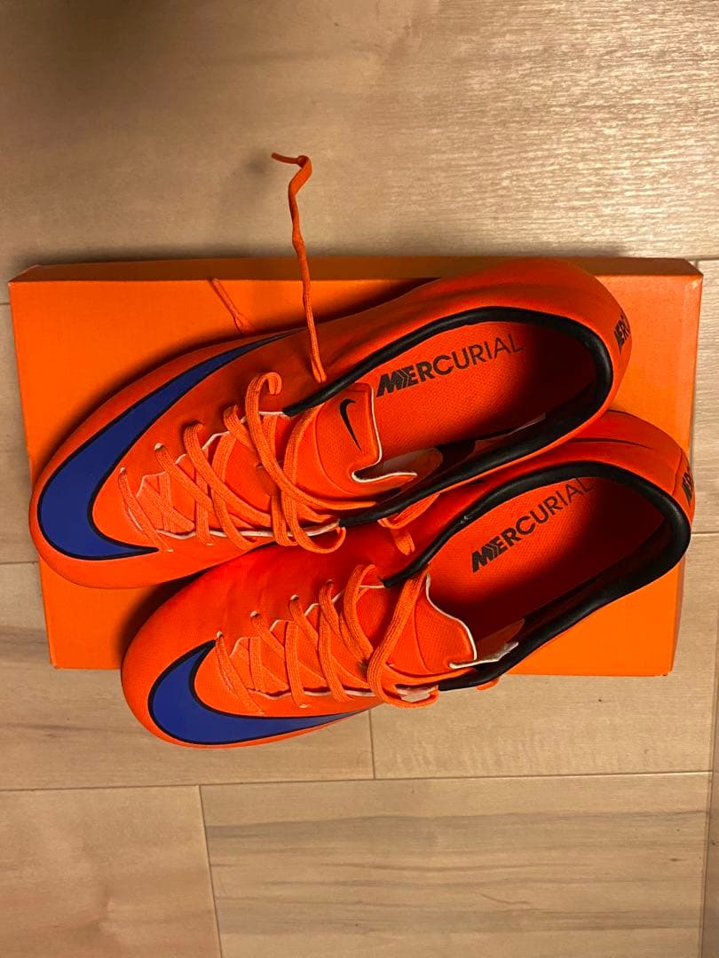 NIKE MERCURIAL VICTORY V SGオレンジ/ブルー スパイク