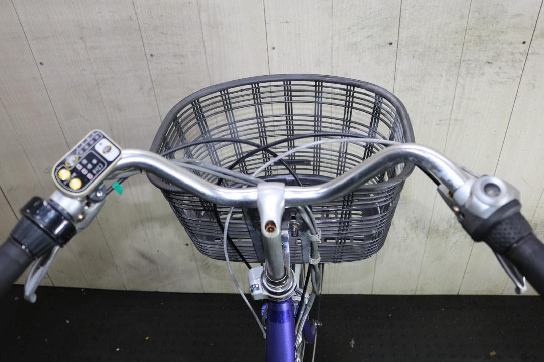 電動アシスト自転車 シティタイプ 紫