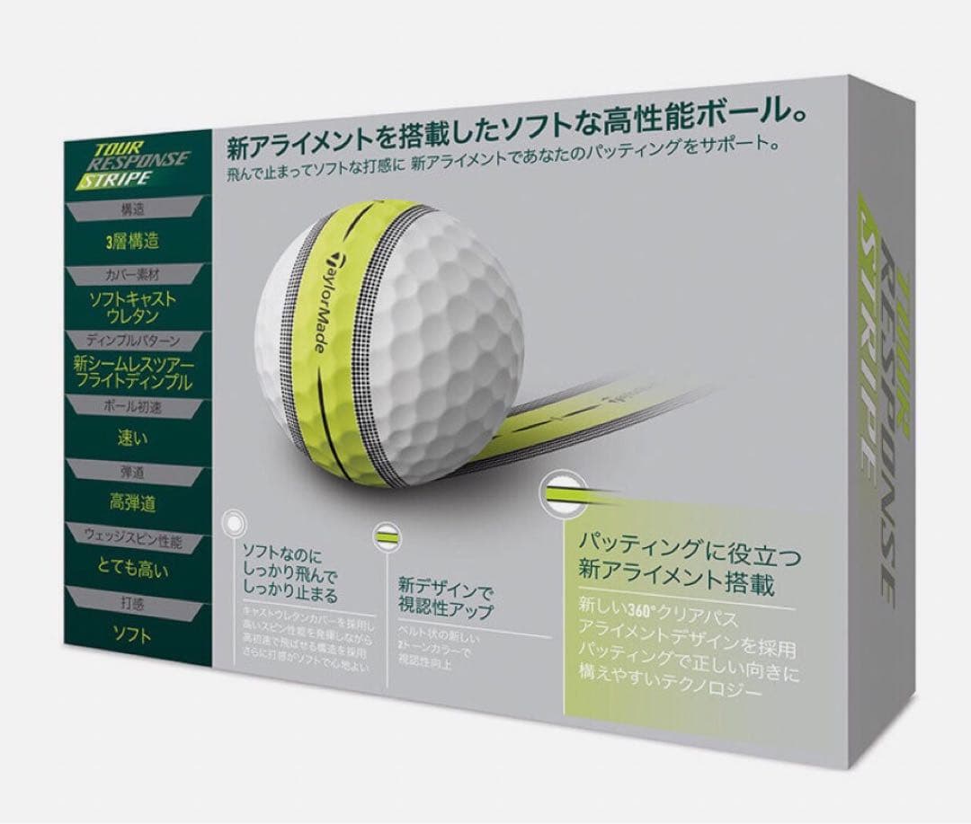 新品　5ダース　ツアーレスポンス　ストライプ　テーラーメイド