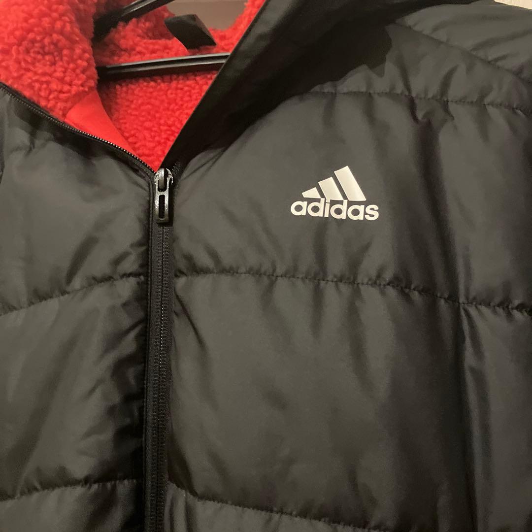 【美品】adidas アディダス　ベンチコート　160センチ　アウター　サッカー