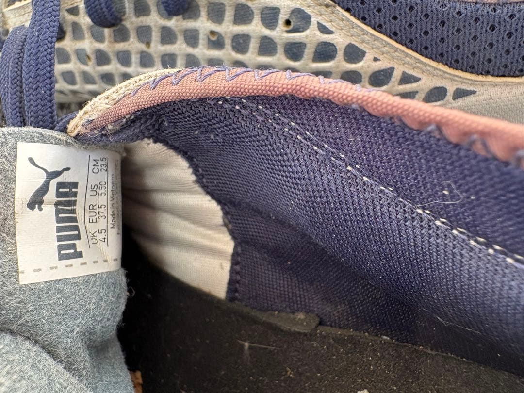 Puma スパイクシューズ シルバー/ネイビー　23.5センチ