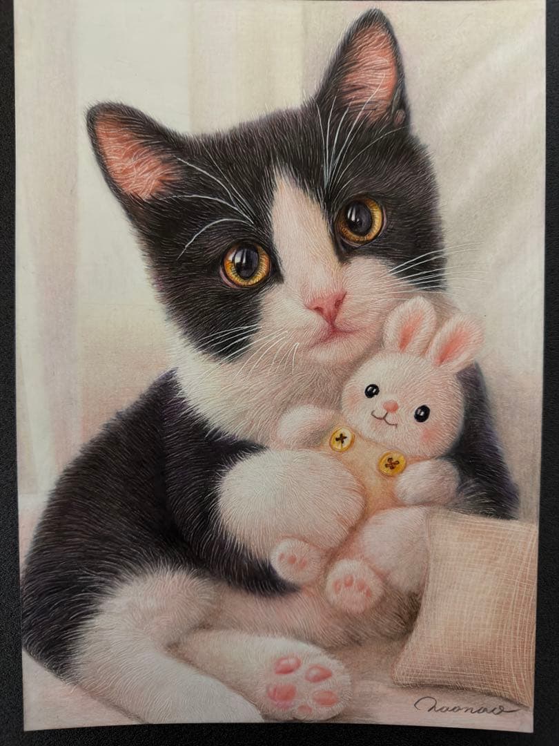 色鉛筆画 A4 だいじなともだち