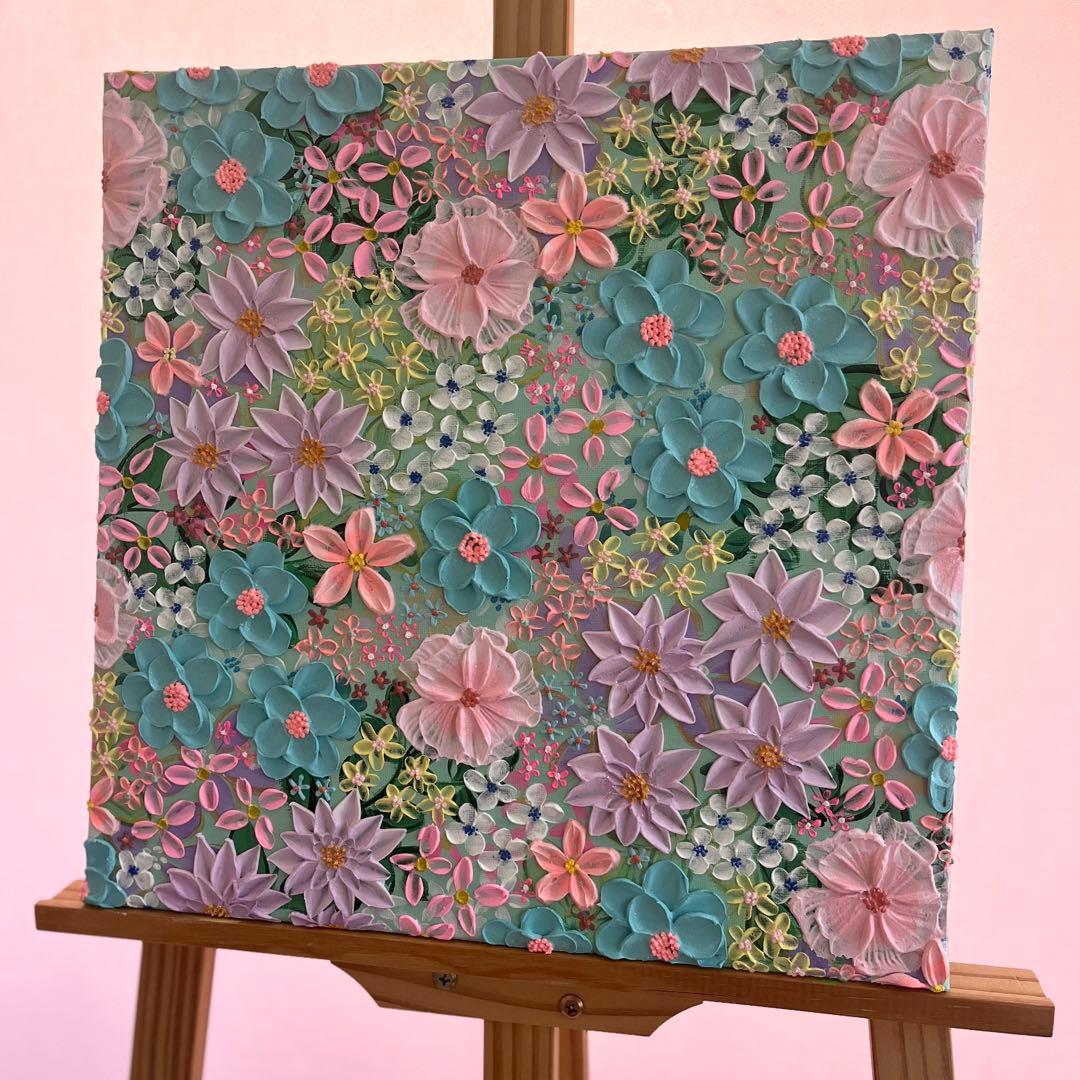 立体花　アート フラワーアート ガーデン ボタニカルアート 花 花の絵 花柄