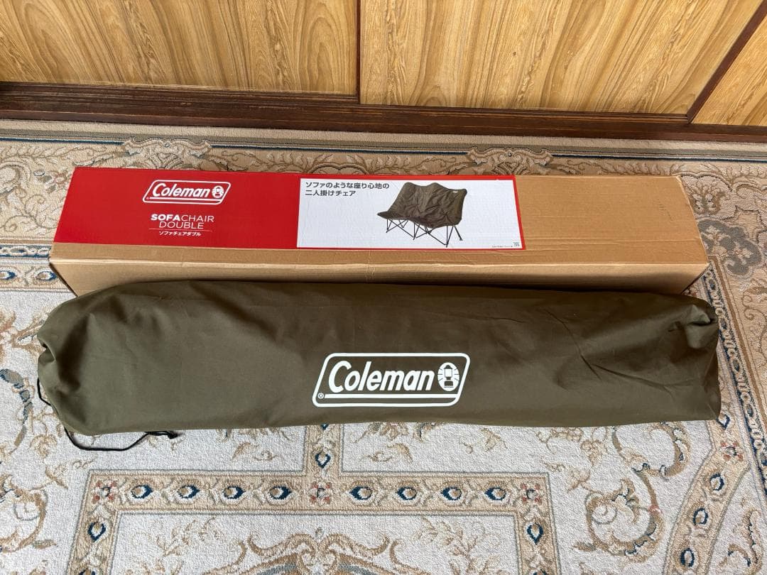 美品！ Coleman ソファチェア ダブル アウトドアチェア 2人掛け