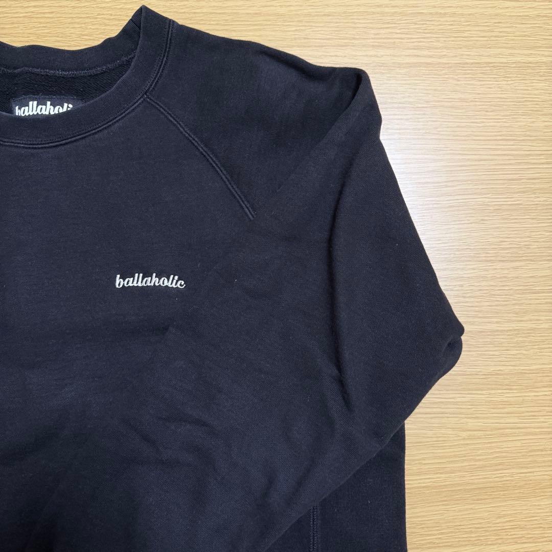 【中古】ballaholic スウェット 黒 Lサイズ