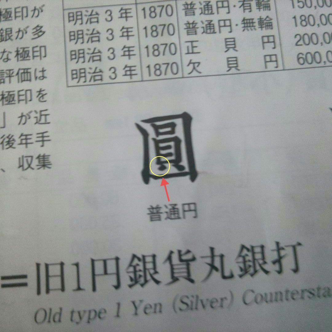 旧1圓銀貨丸銀打 普通円 銀製獅子貨幣 銀の含有率 銀900/銅100 管理以外