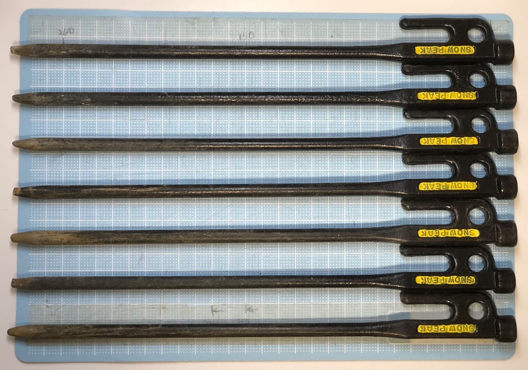 価格見直し　スノーピーク　ソリッドステーク　ペグ＆ハンマー（ヤマコウ時代）