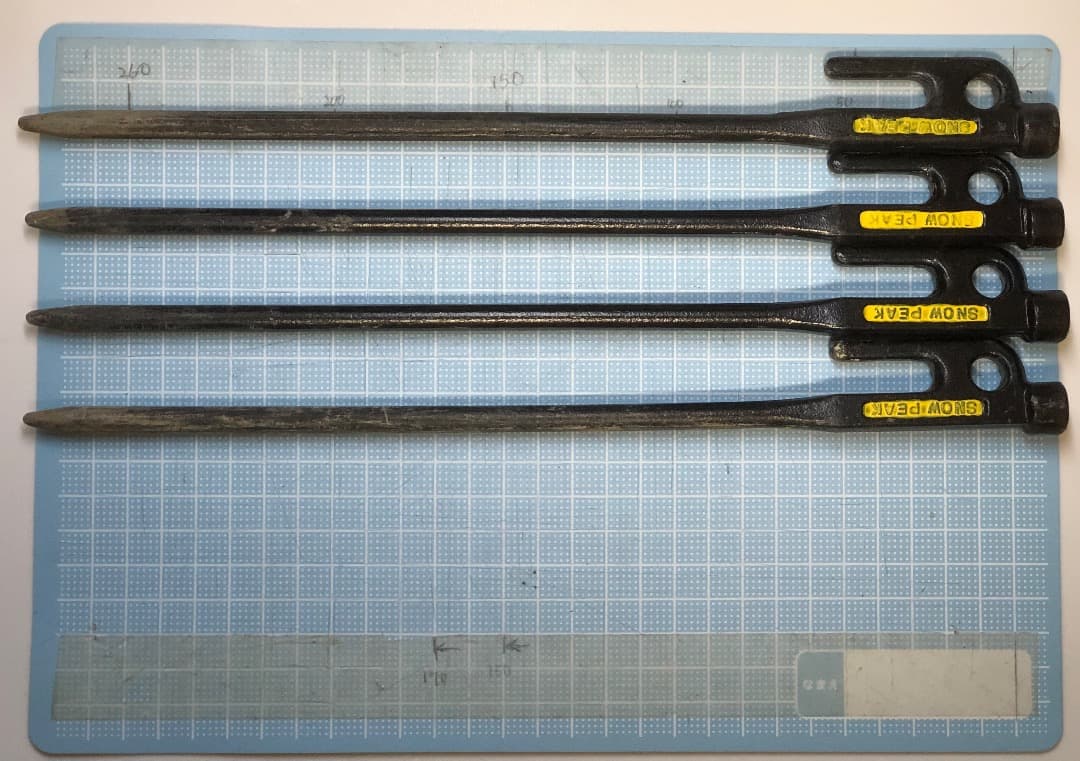 価格見直し　スノーピーク　ソリッドステーク　ペグ＆ハンマー（ヤマコウ時代）