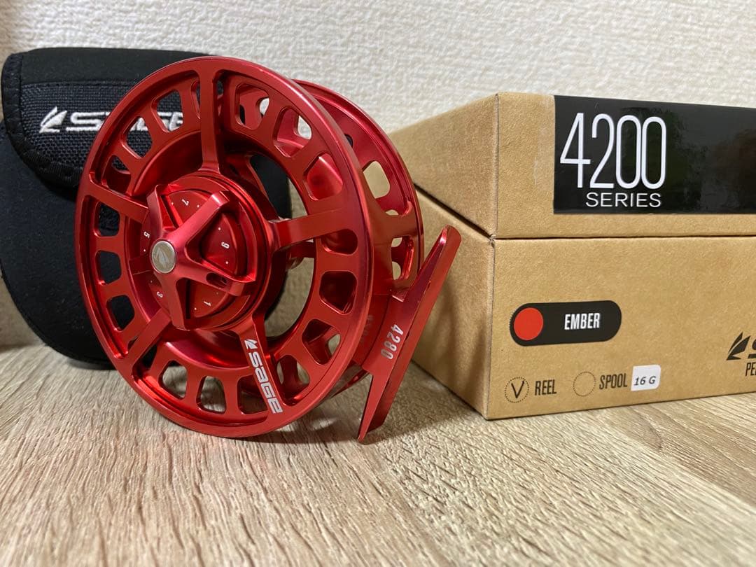 専用　SAGE 4280 セージ4200シリーズ フライリール アンバーレッド