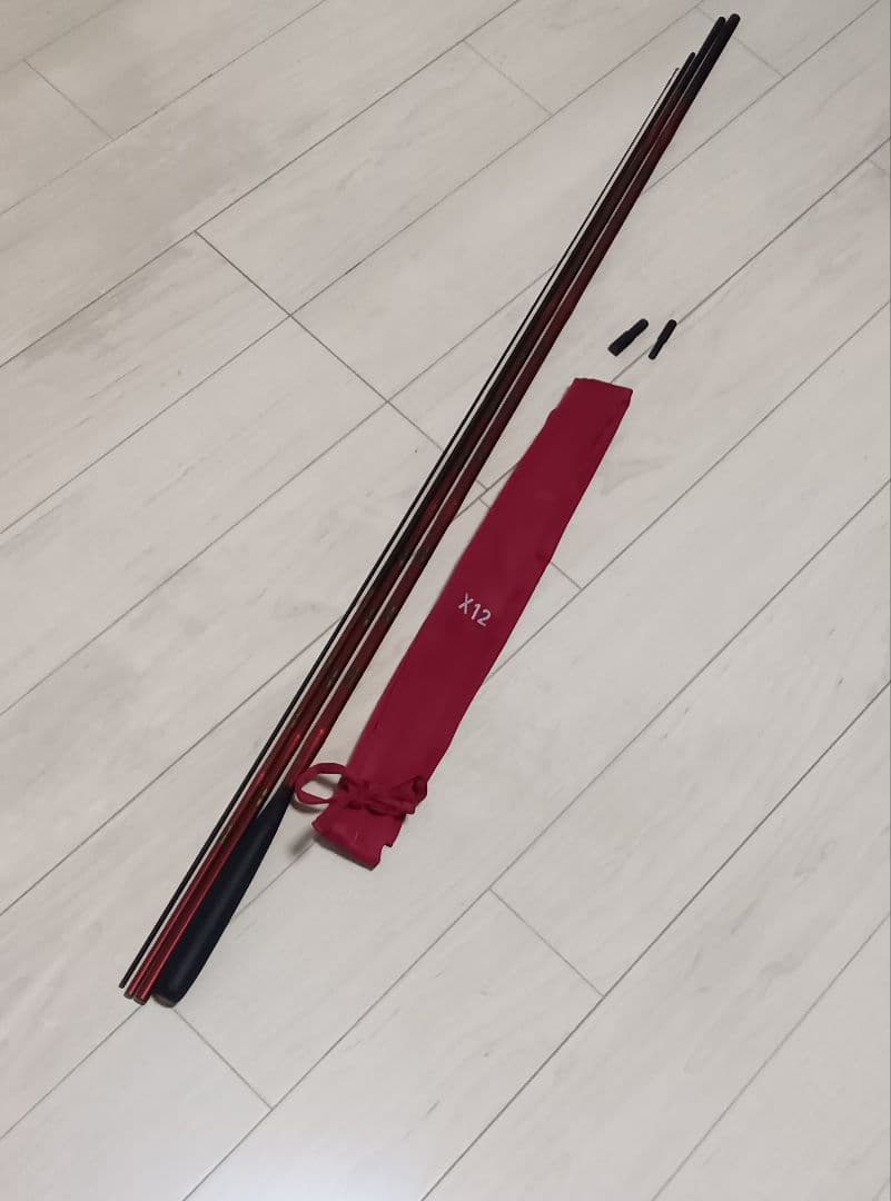 ヘラブナ竿 X12 赤黒
