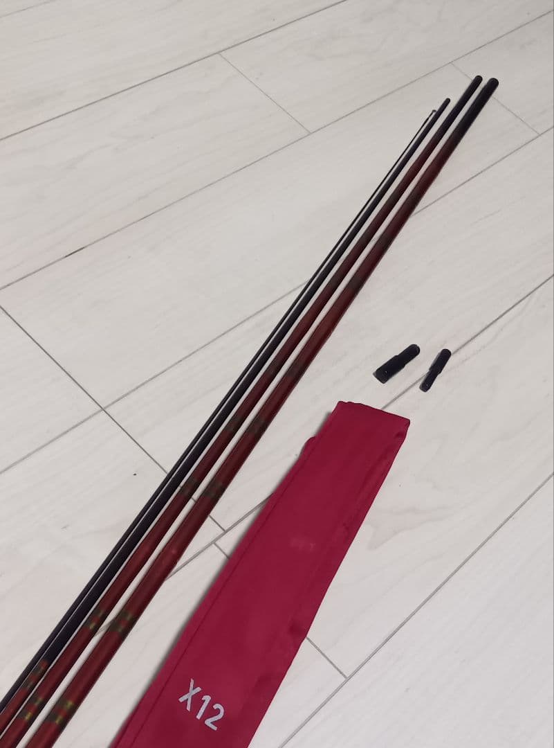 ヘラブナ竿 X12 赤黒