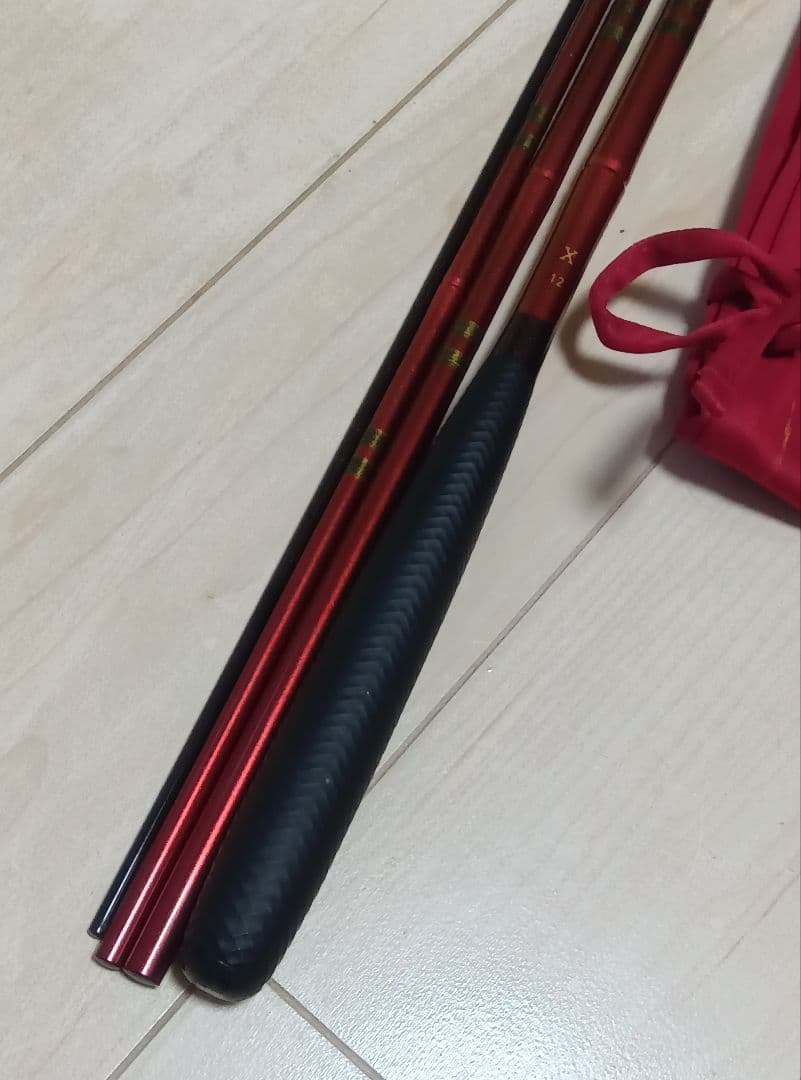 ヘラブナ竿 X12 赤黒