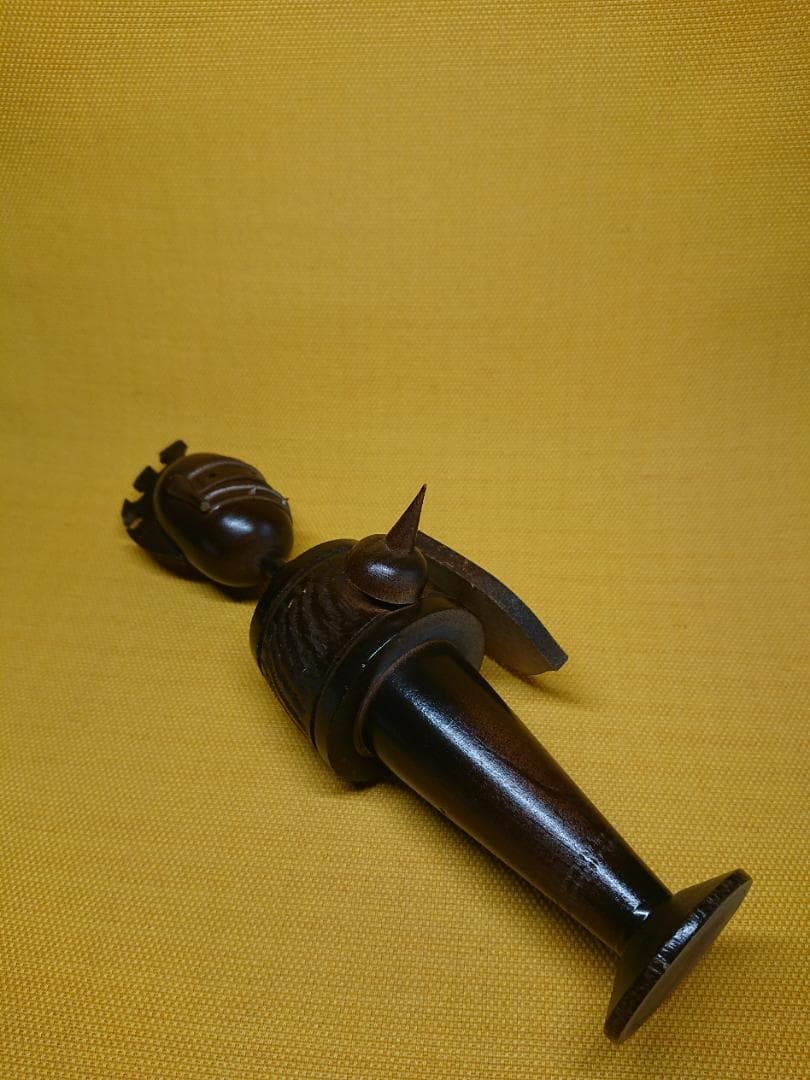 人形　戦士　木製　北欧　オブジェ　置物　インテリア　工芸品　美術品　A1211