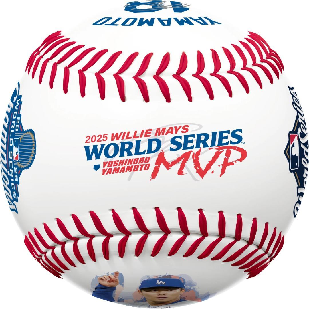 山本由伸2025WS/MVP記念Rawlingsサインボール専用ケース付限定品