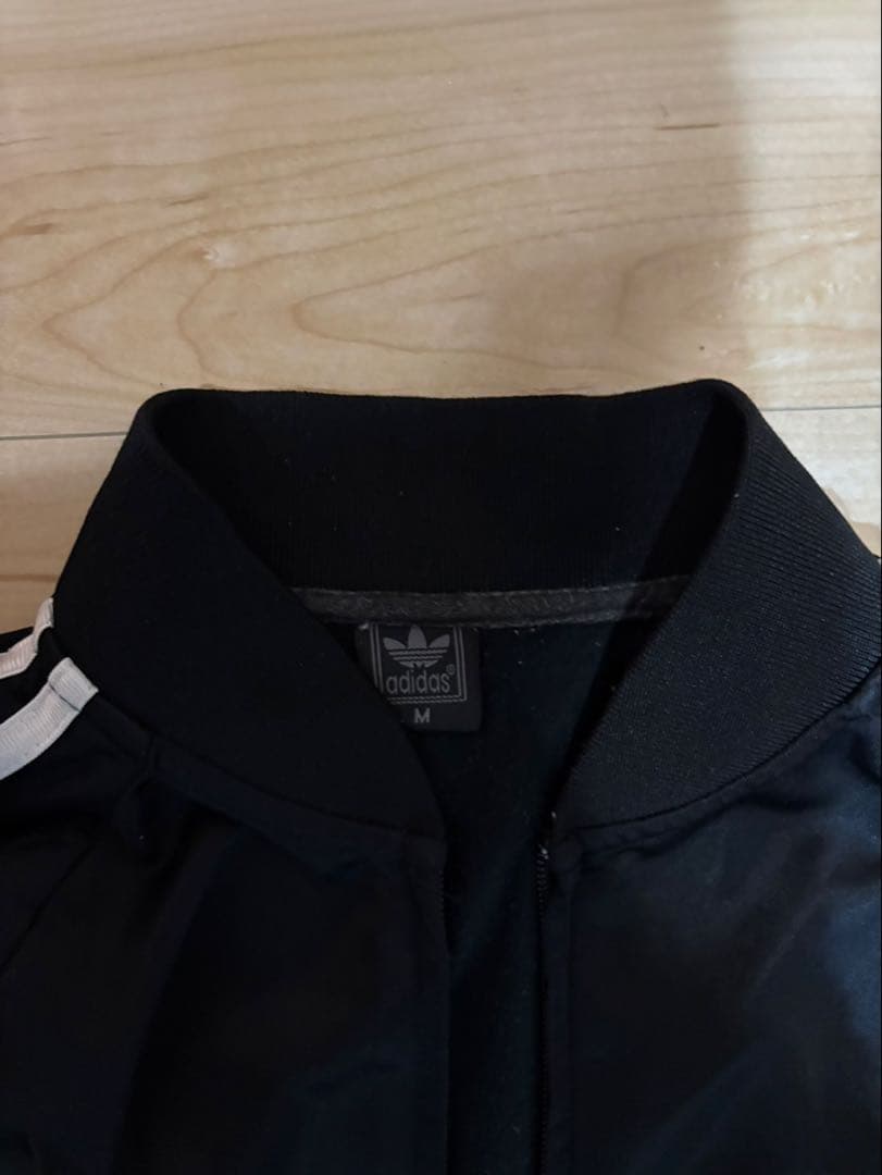《ビンテージ品》90s adidas ブラック ジャージジャケット 最終価格