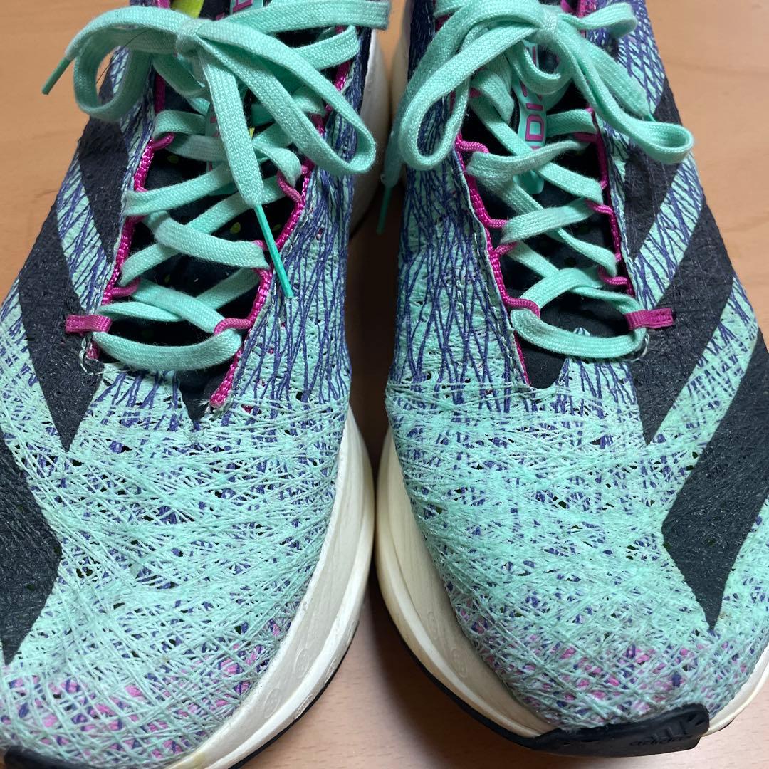adidas ADIZERO スパイクシューズ ミントグリーン/パープル