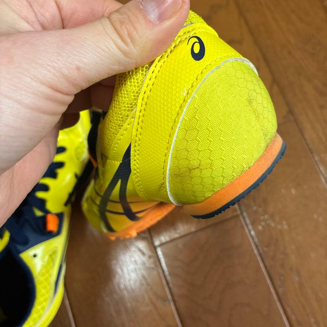 値下げしました！アシックス スパイクシューズ イエロー/ネイビー23センチ