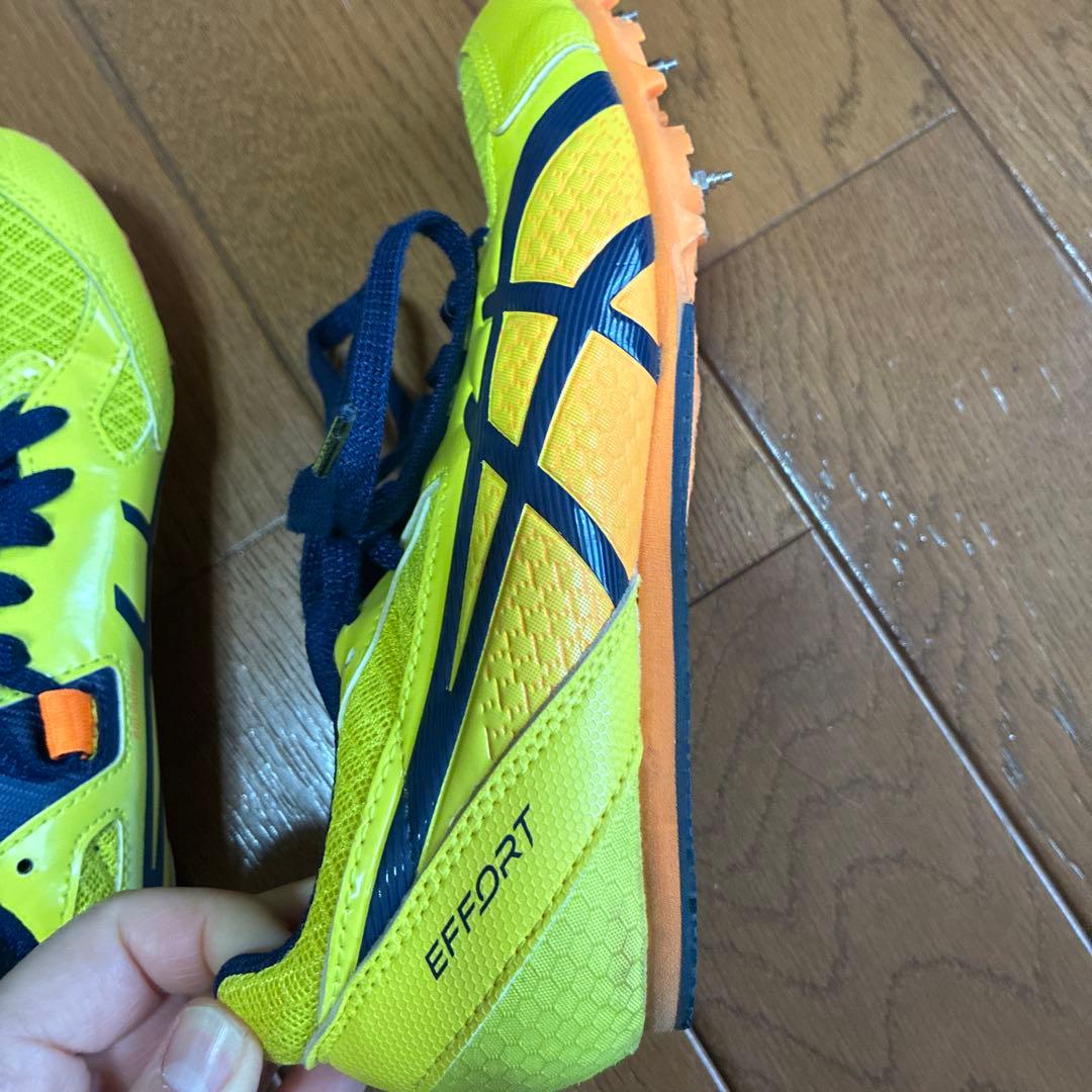 値下げしました！アシックス スパイクシューズ イエロー/ネイビー23センチ