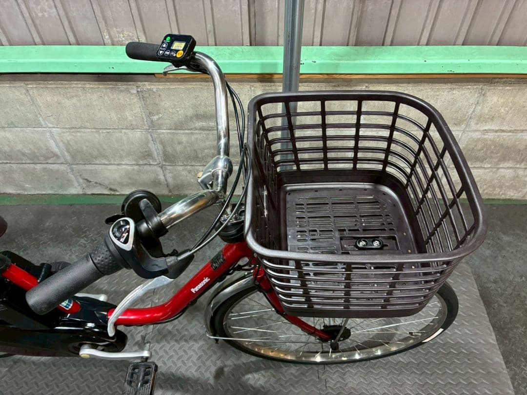№8797 電動自転車Panasonic ビビDX 26インチ レッド