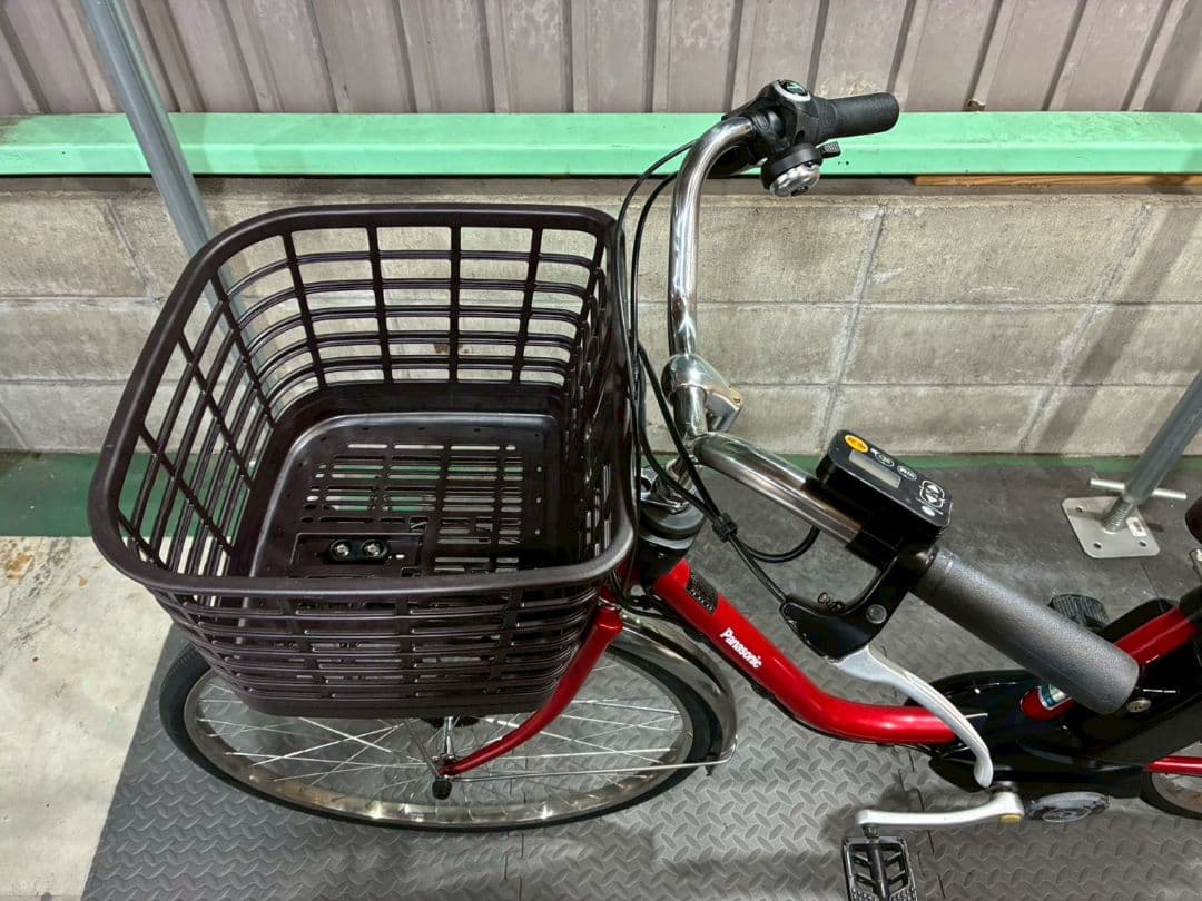 №8797 電動自転車Panasonic ビビDX 26インチ レッド