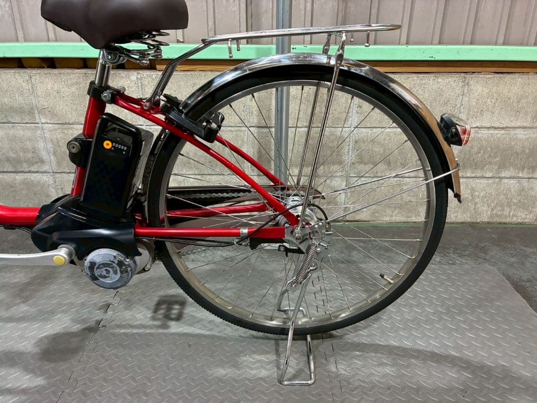 №8797 電動自転車Panasonic ビビDX 26インチ レッド
