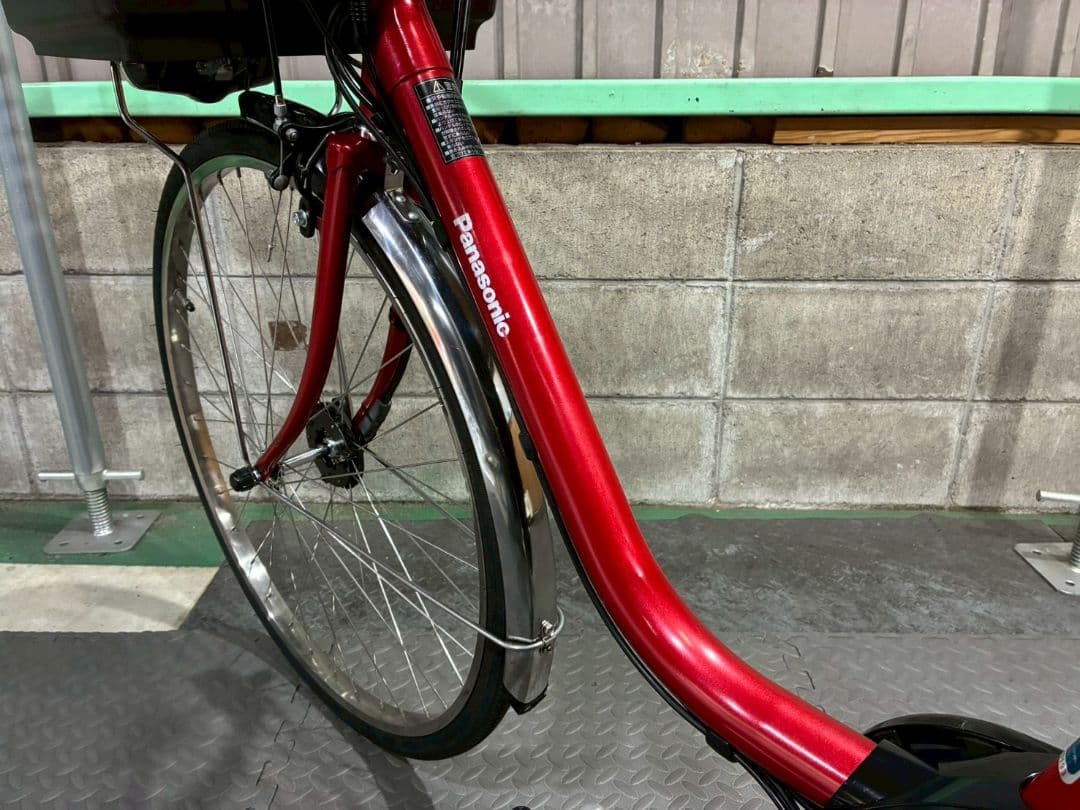№8797 電動自転車Panasonic ビビDX 26インチ レッド
