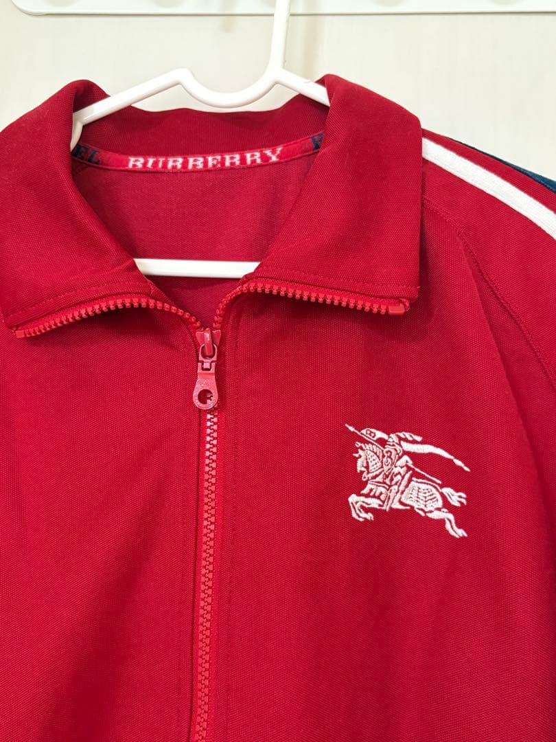 BURBERRY 赤 ジップアップジャケット