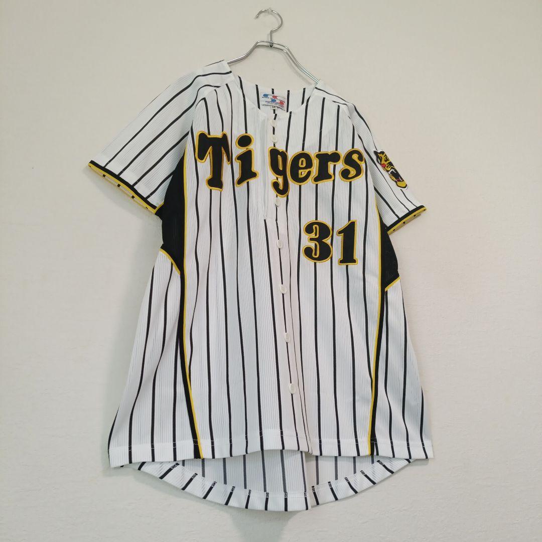 【希少】阪神タイガース　林威助　ユニフォーム　Tigers　31　刺繍　縦縞　M