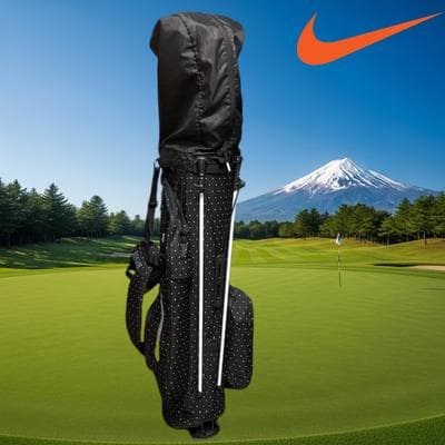 NIKE スポーツライト スタンド型 キャディバッグ ブラック ドット柄 匿名