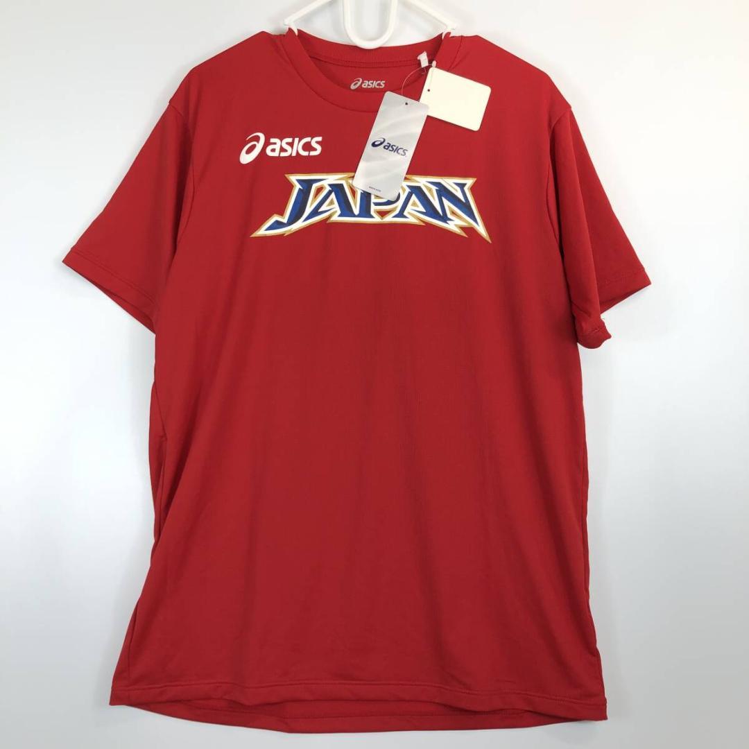 アシックス asics 世界陸上 半袖速乾Tシャツ レッド L ES3863