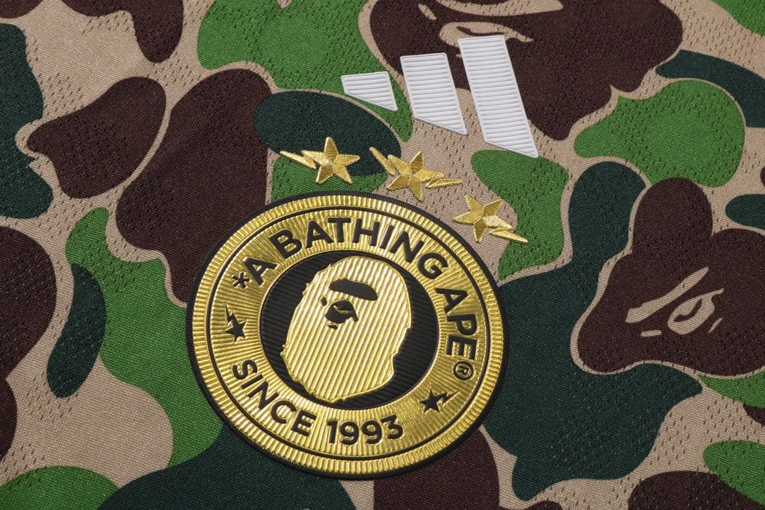 完売⭐︎L☆ BAPE × adidas BAPE FB Jersey Tシャツ