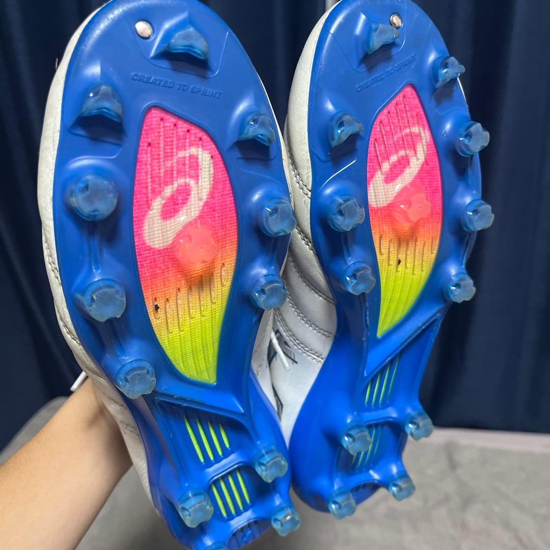 ASICS PRO サッカーシューズ スパイク ホワイト/ブルー