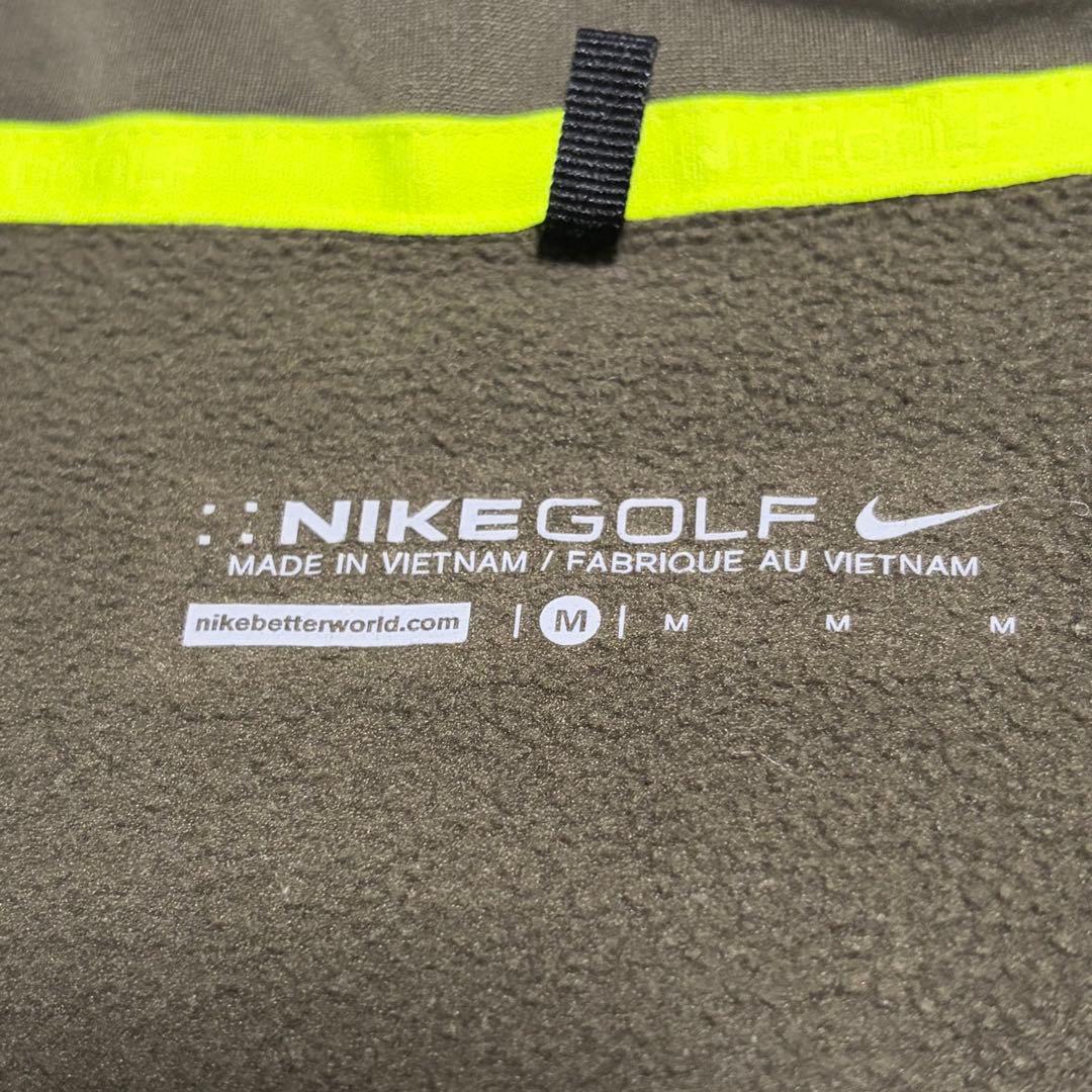 【美品】NIKEGOLF 中綿ジャケット　Mサイズ　カーキ