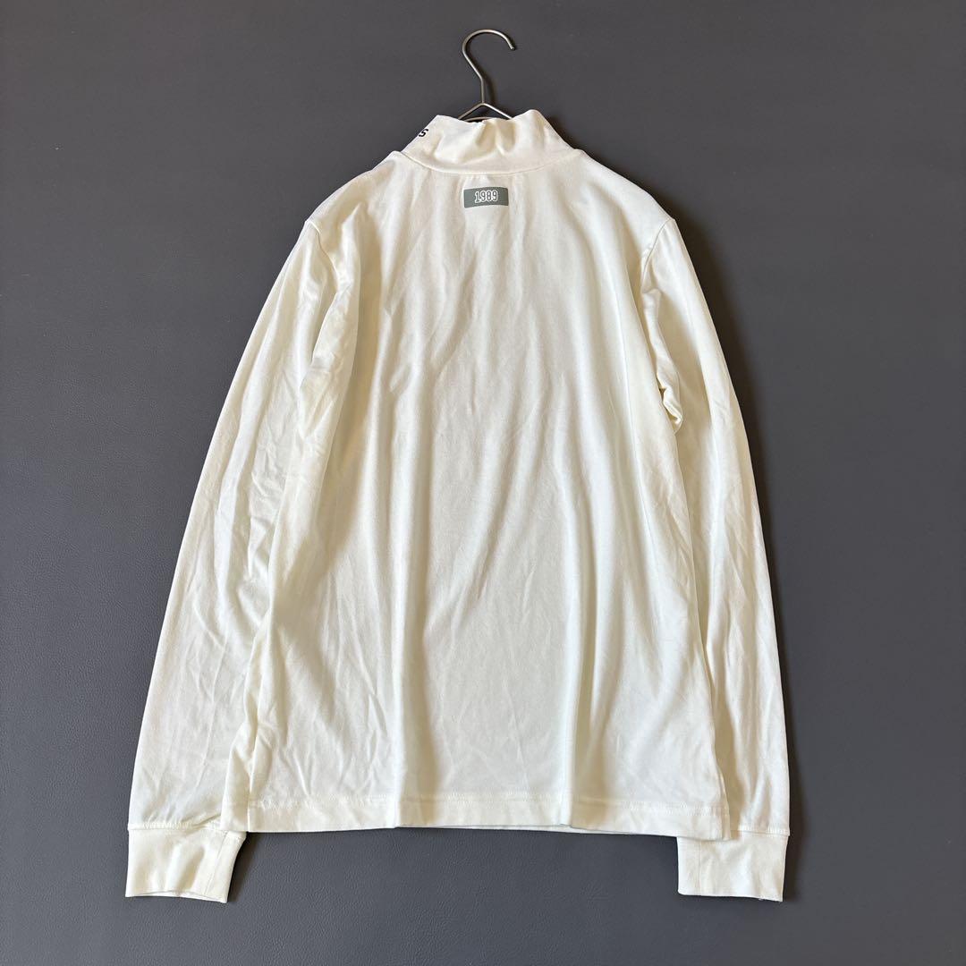 【24SS】美品♡パーリーゲイツ 綿ベア天竺長袖ハイネックカットソー ニコちゃん