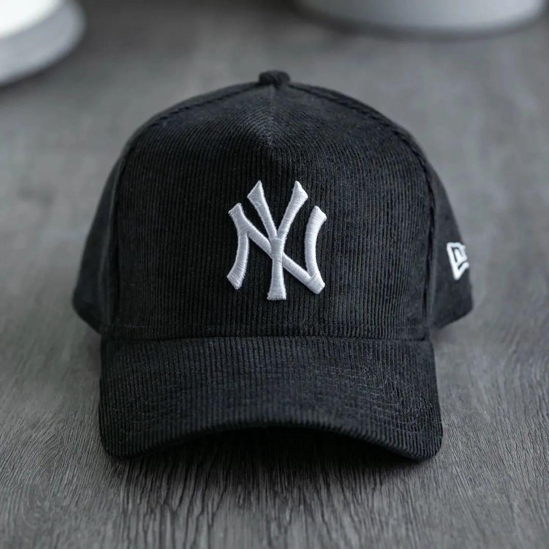 【値下げ】NEWERA ニューヨークヤンキースA-frame 黒コーデュロイ