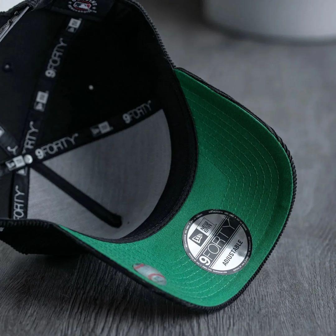 【値下げ】NEWERA ニューヨークヤンキースA-frame 黒コーデュロイ