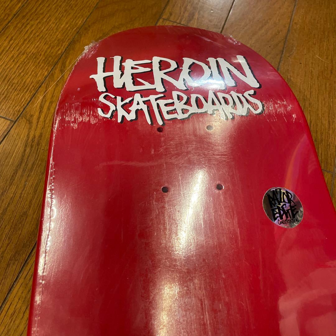 ヘロイン　HEROIN スケートデッキ　9 インチ e's コラボ