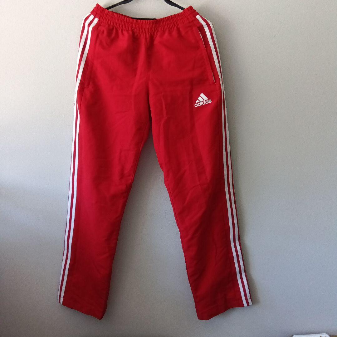 adidas 赤白 ウィンドブレーカー パンツ セット