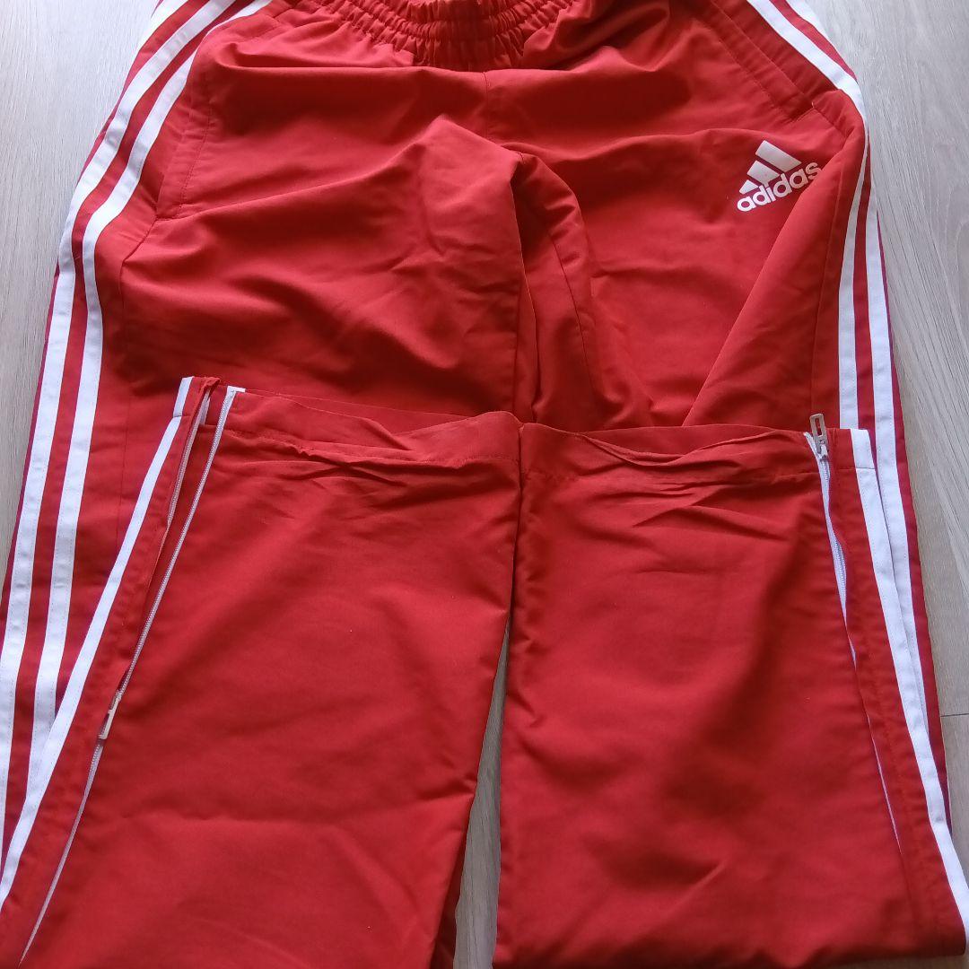 adidas 赤白 ウィンドブレーカー パンツ セット