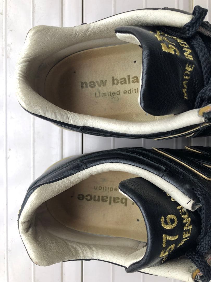 New Balance LM576BK UK 28cmブラック×ゴールド