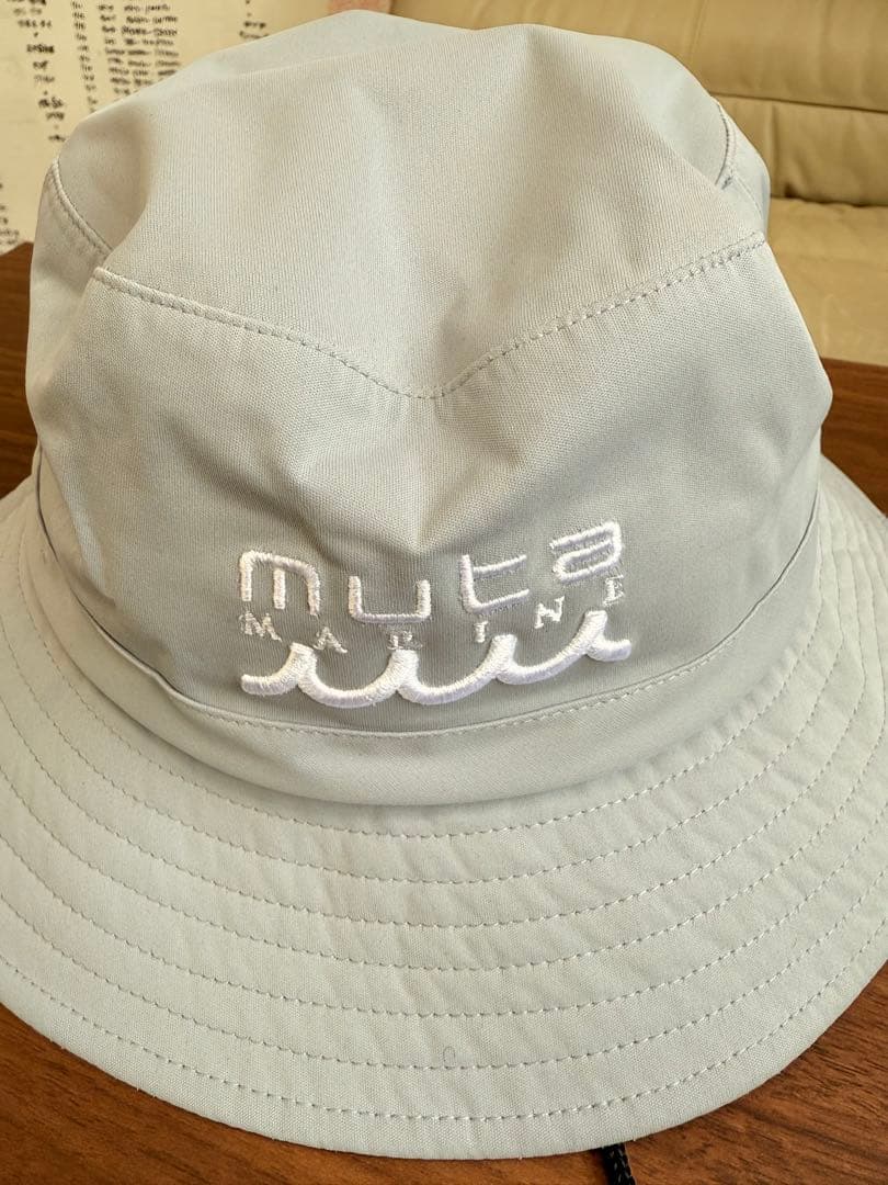 ゴルフ　muta グレー レインバケットハット フリーサイズ