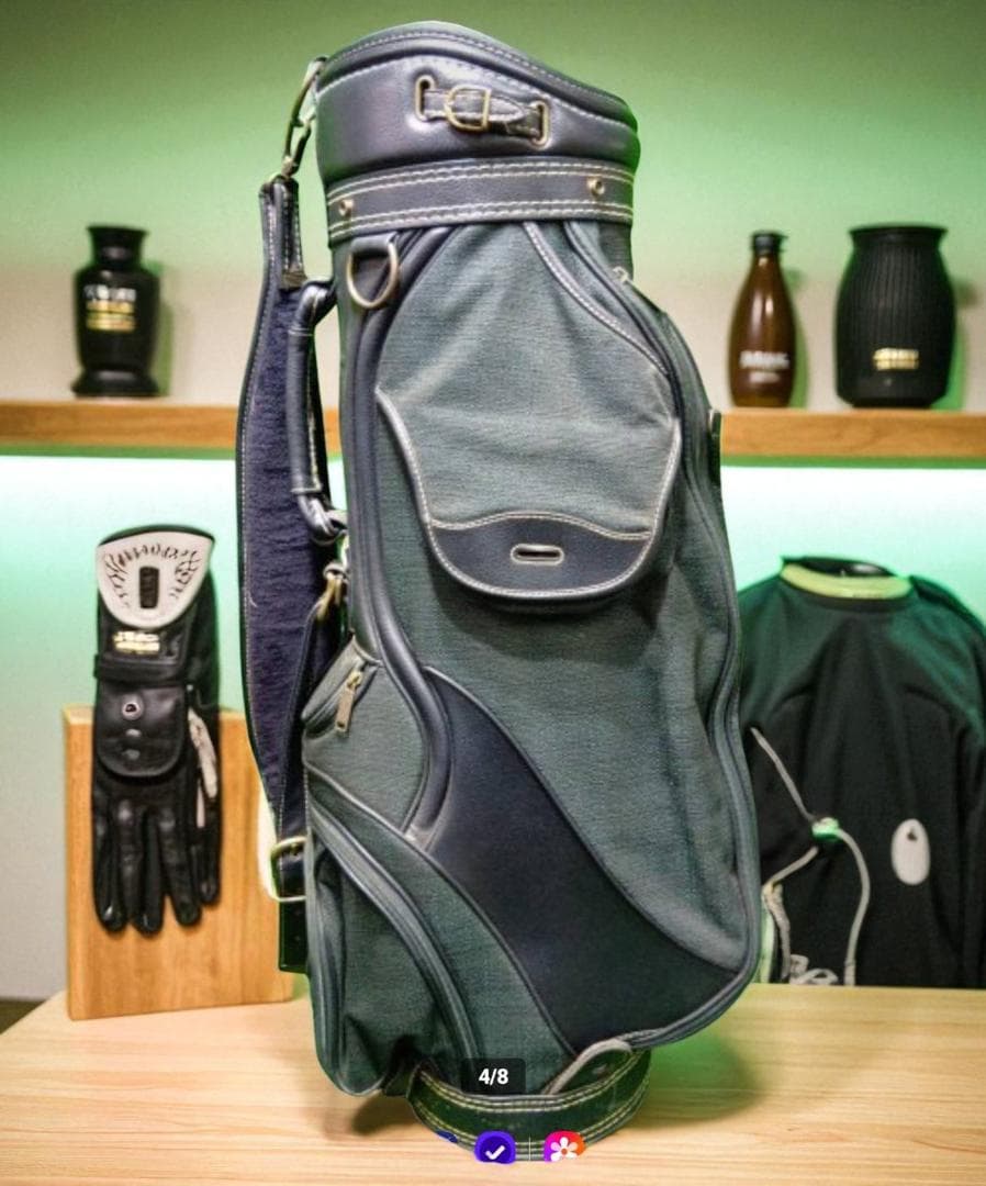 ピンポン送料無　Callaway デニム生地キャディバッグ /ダークグレー