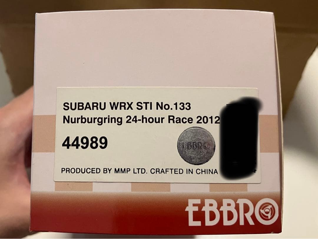 【直筆サイン入り】EBBRO エブロ SUBARU WRX STI 2012