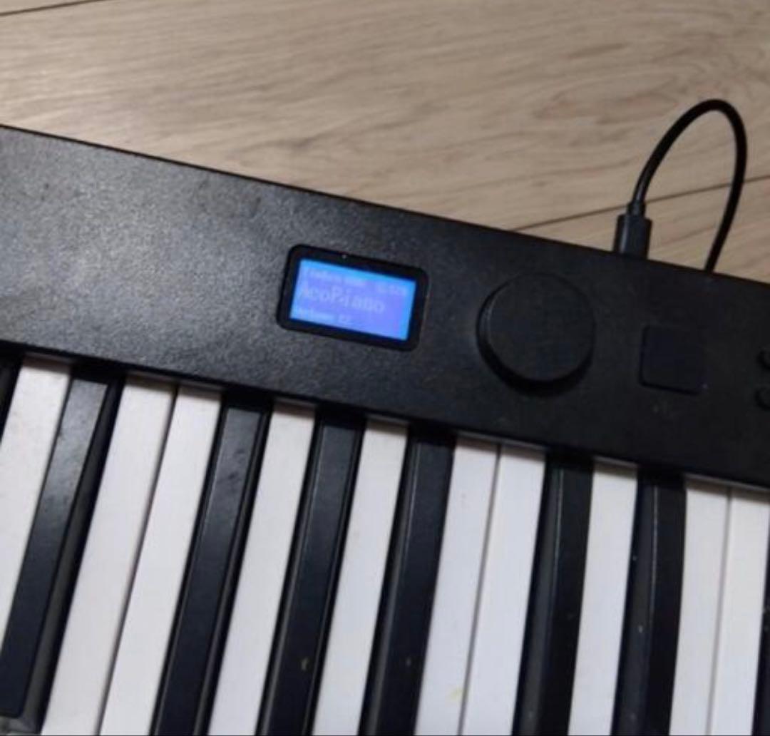 折りたたみ　電子キーボード ピアノ　キャリングケース付き