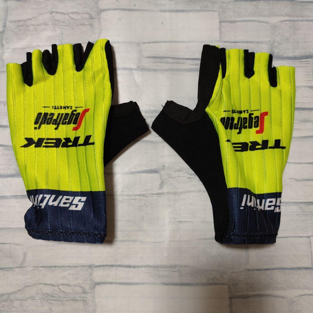支給品　グローブ　イエロー　TREK Segafredo　トレックセガフレードX